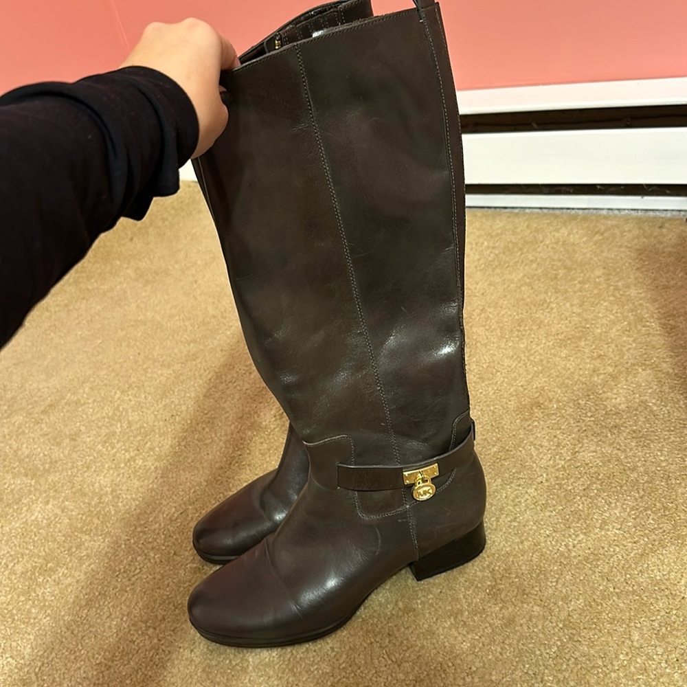 Michael Kors Dark Brown Riding Boots